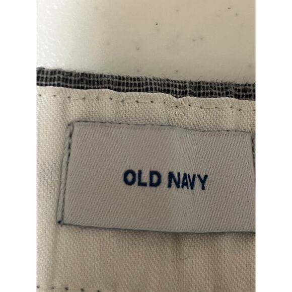 Old Navy Loose Taper Linen Blend Pants Gray Size L Lightweight Casual Comfort - Picture 5 of 8
